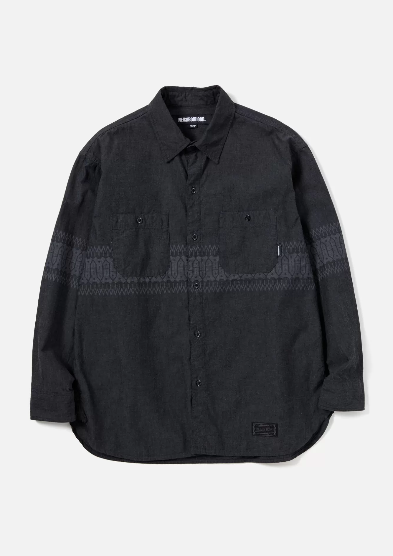 NEIGHBORHOOD Shirts>Bi Chambray Shirt Ls Black