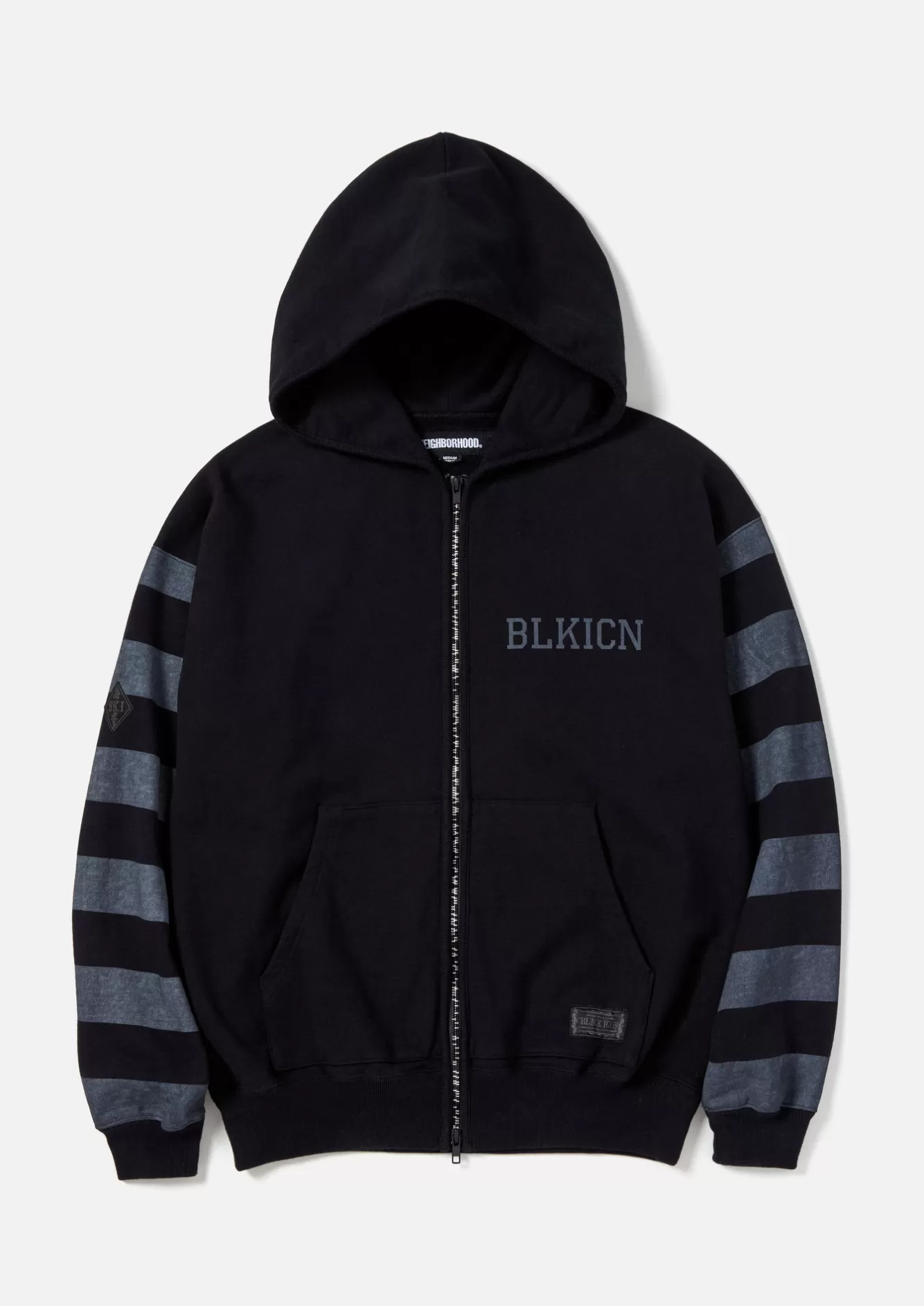 NEIGHBORHOOD Knit & Cut Sewn>Bi Zip Up Sweatparka Ls Black