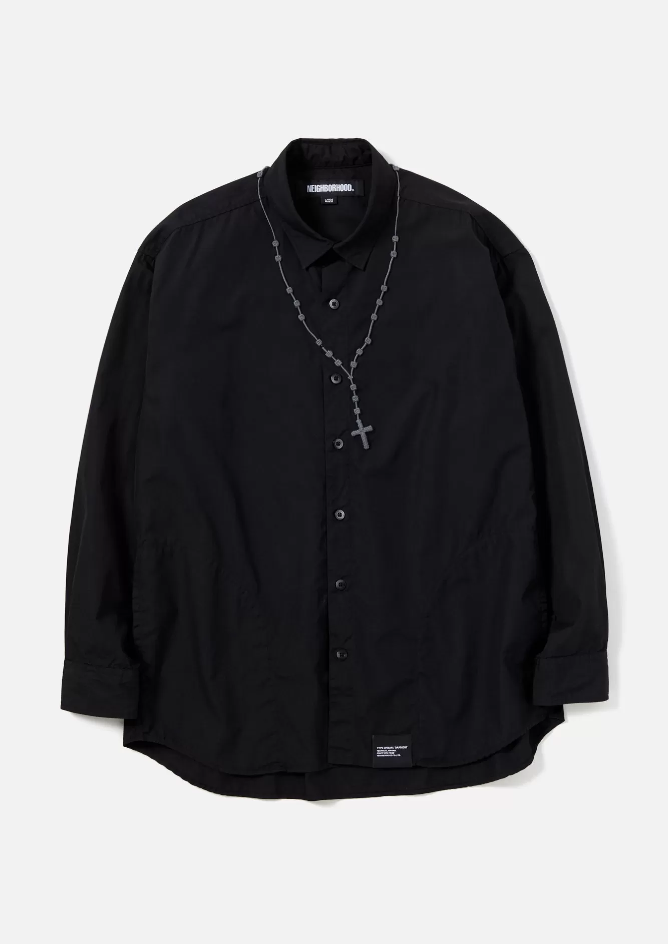 NEIGHBORHOOD Shirts>Cross Embroidery Shirt Ls