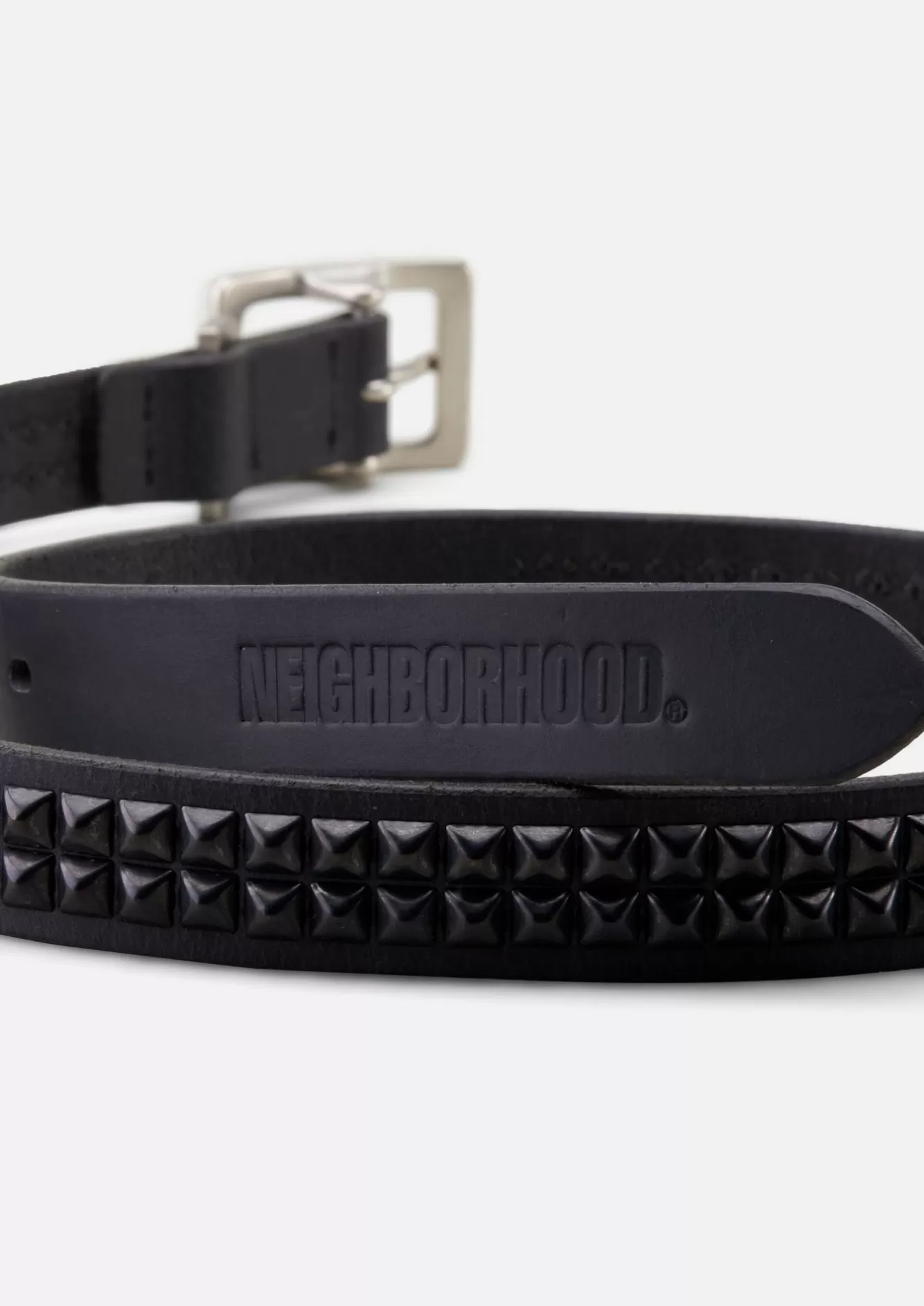 NEIGHBORHOOD Accessories>Double Studs Belt . Cl Black