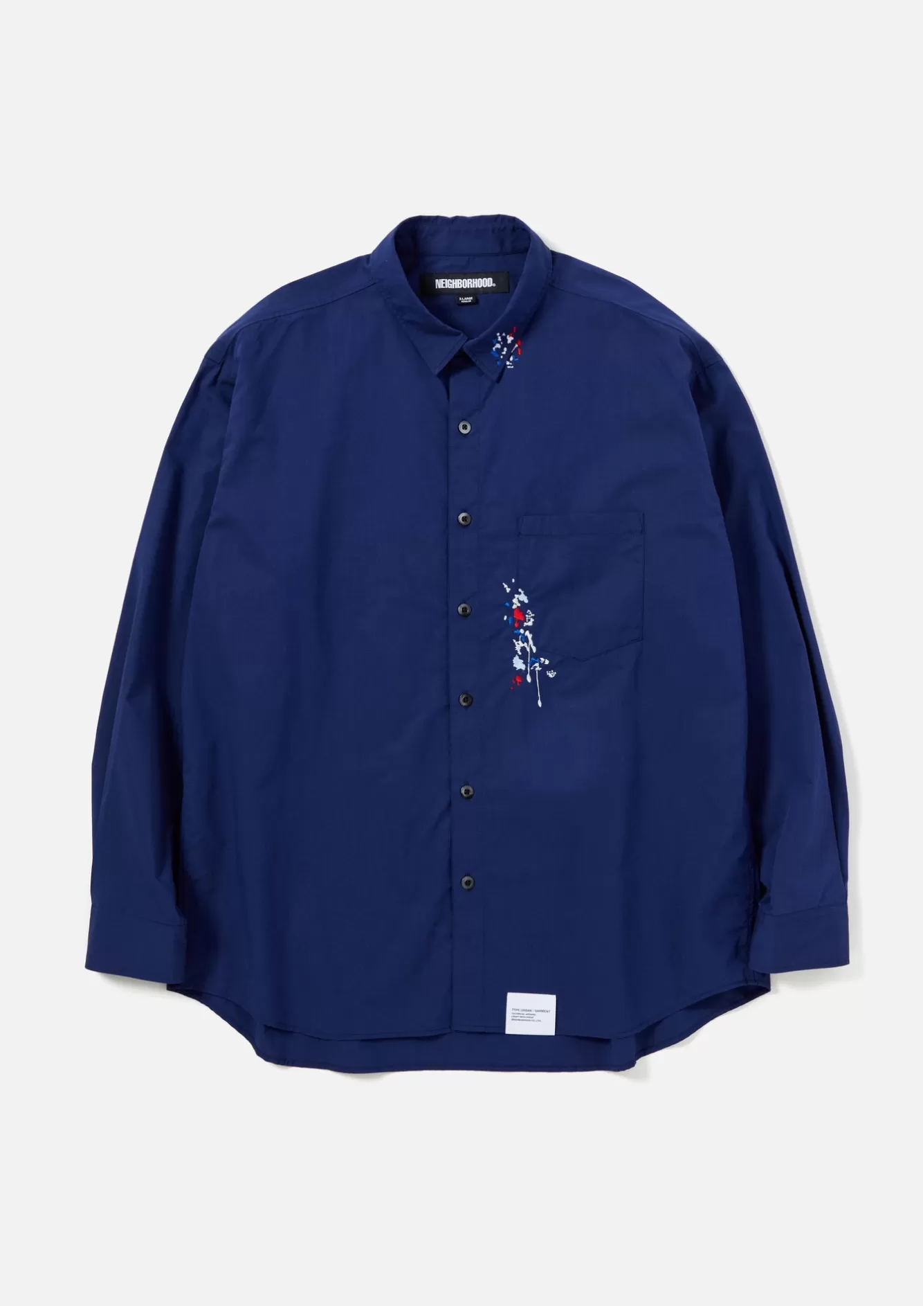 NEIGHBORHOOD Shirts>Drip Embroidery Shirt Ls