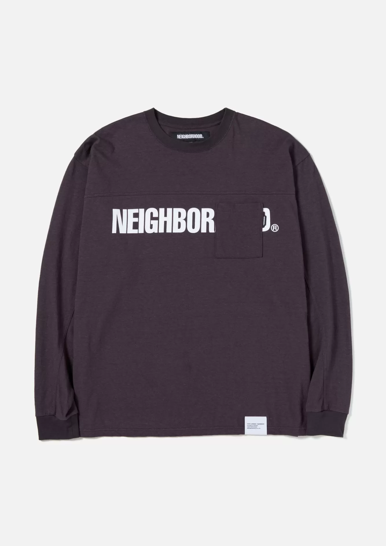 NEIGHBORHOOD Knit & Cut Sewn>Logo Print Crewneck Ls