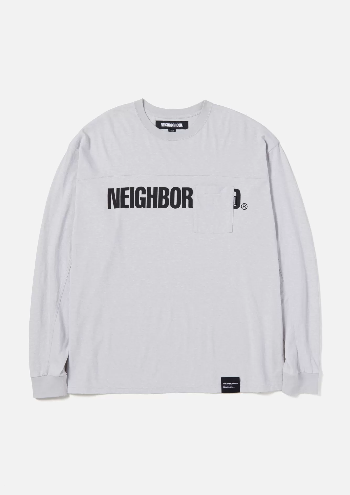 NEIGHBORHOOD Knit & Cut Sewn>Logo Print Crewneck Ls