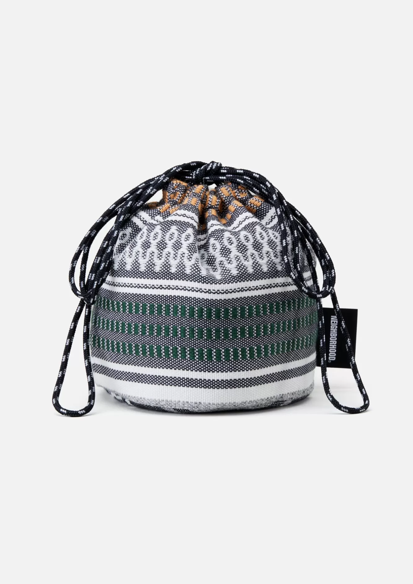 NEIGHBORHOOD Accessories>Mexican Blanket Drawstring Bag Gray