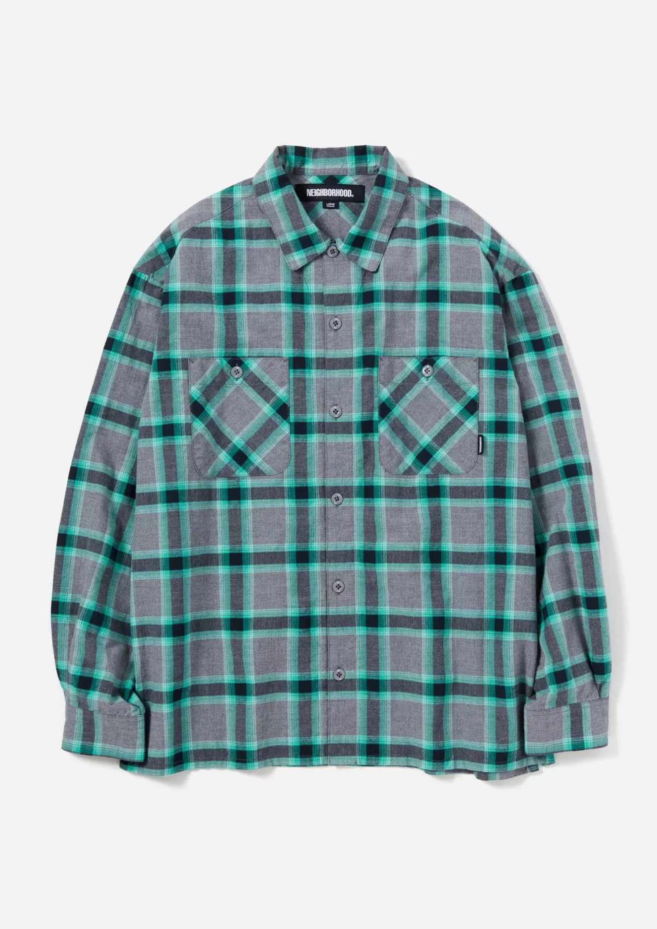 NEIGHBORHOOD Shirts>Neoncheck Shirt Ls