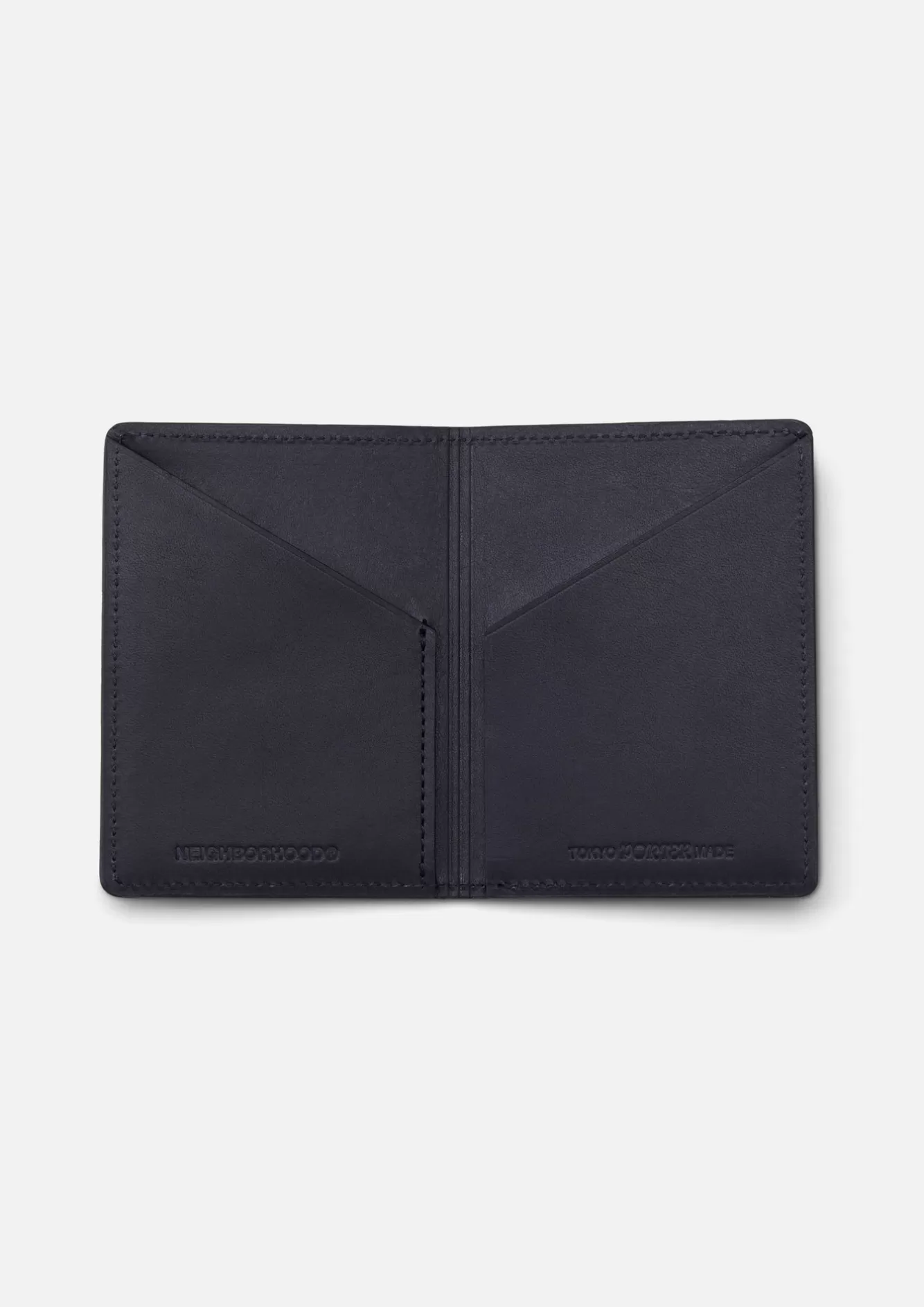 NEIGHBORHOOD Accessories>Porter . Leather Card Case . Cl Black