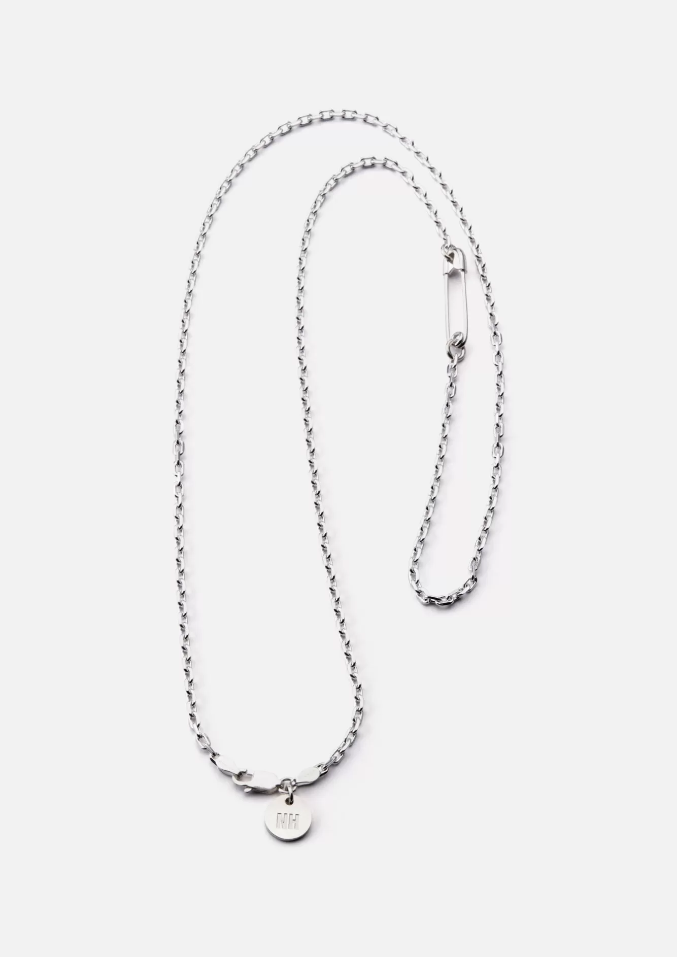 NEIGHBORHOOD Accessories>Safety Pin Necklace Silver