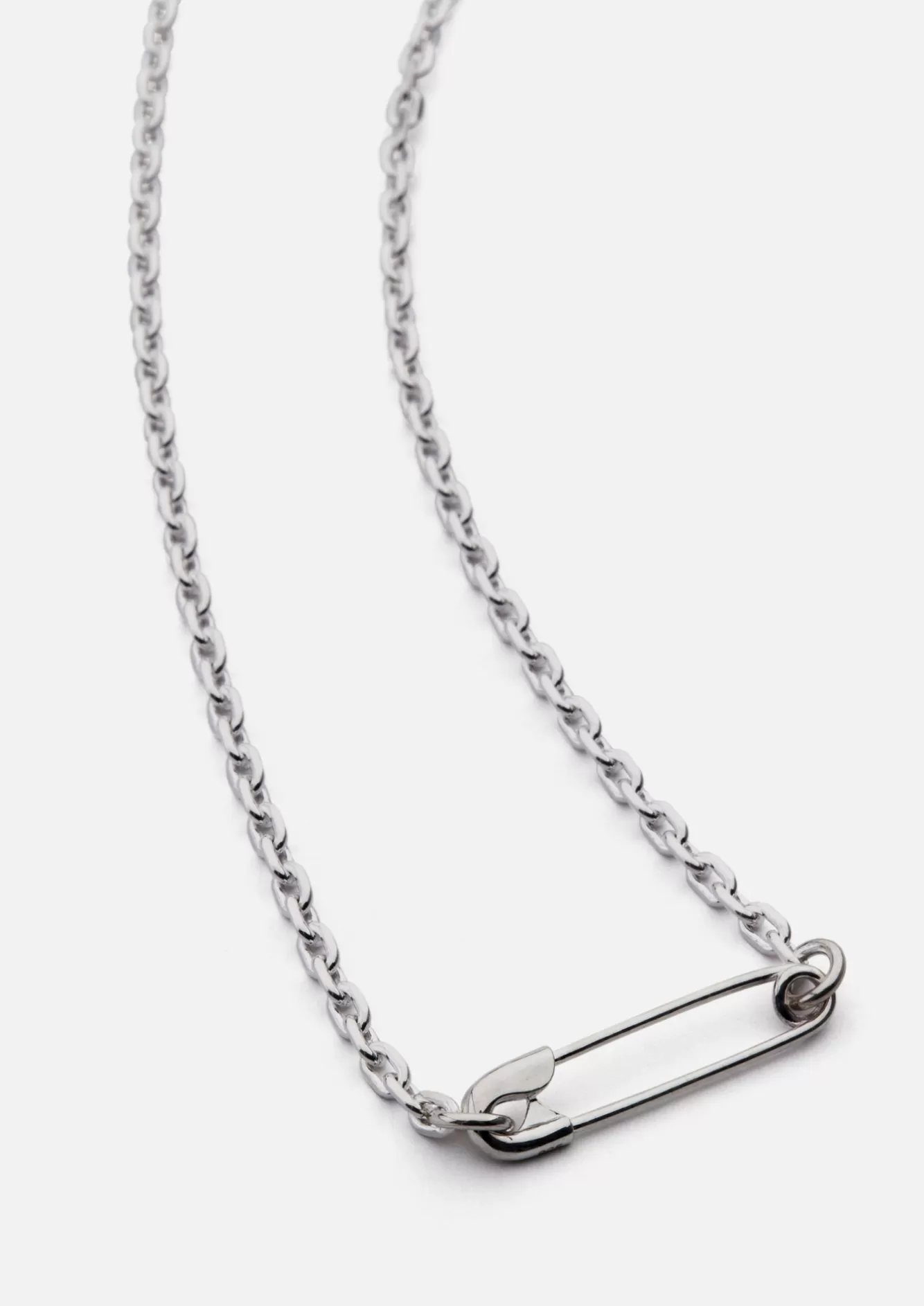 NEIGHBORHOOD Accessories>Safety Pin Necklace Silver