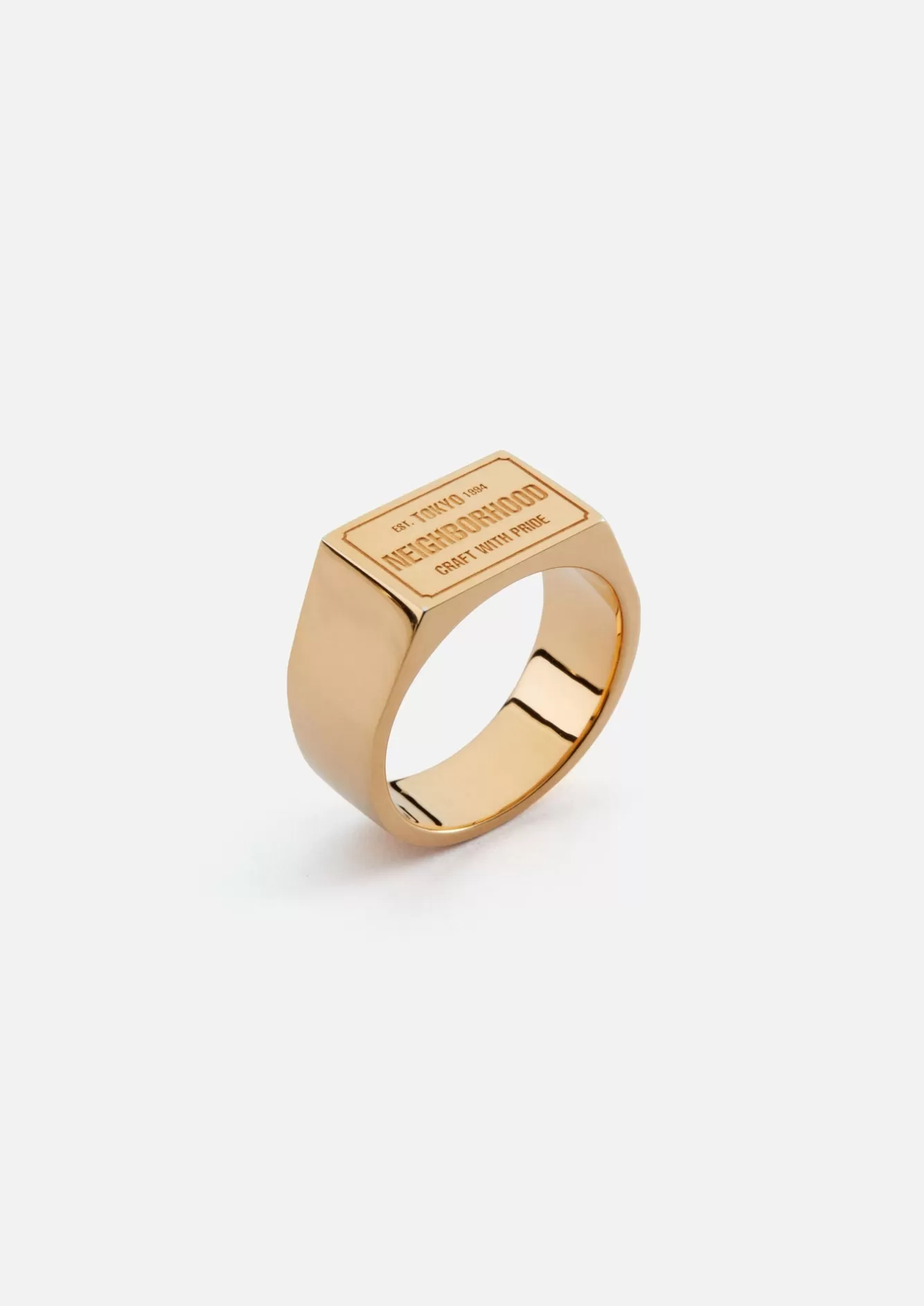 NEIGHBORHOOD Accessories>Signet Ring Gold