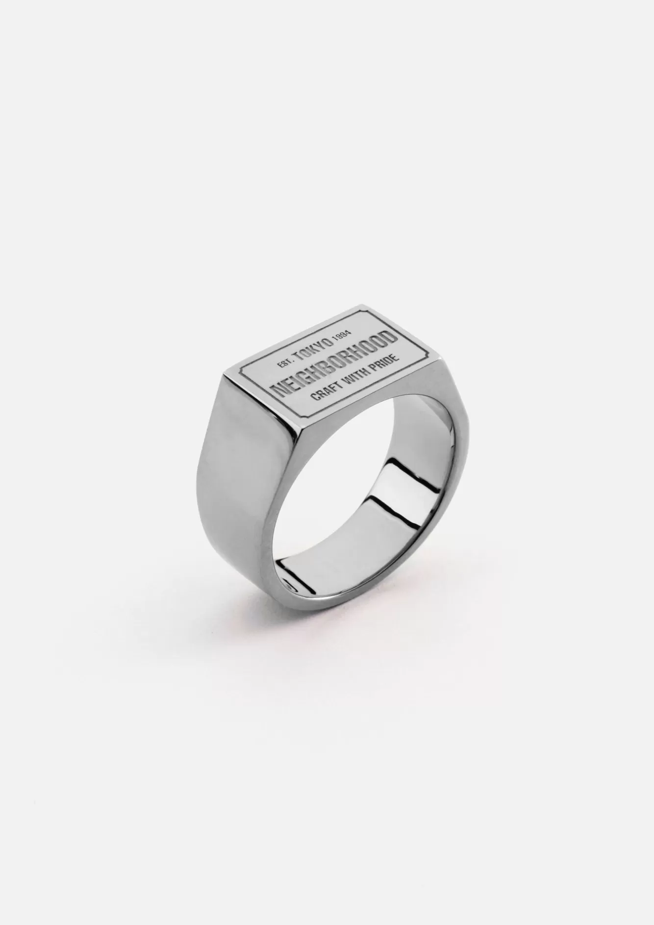 NEIGHBORHOOD Accessories>Signet Ring Silver