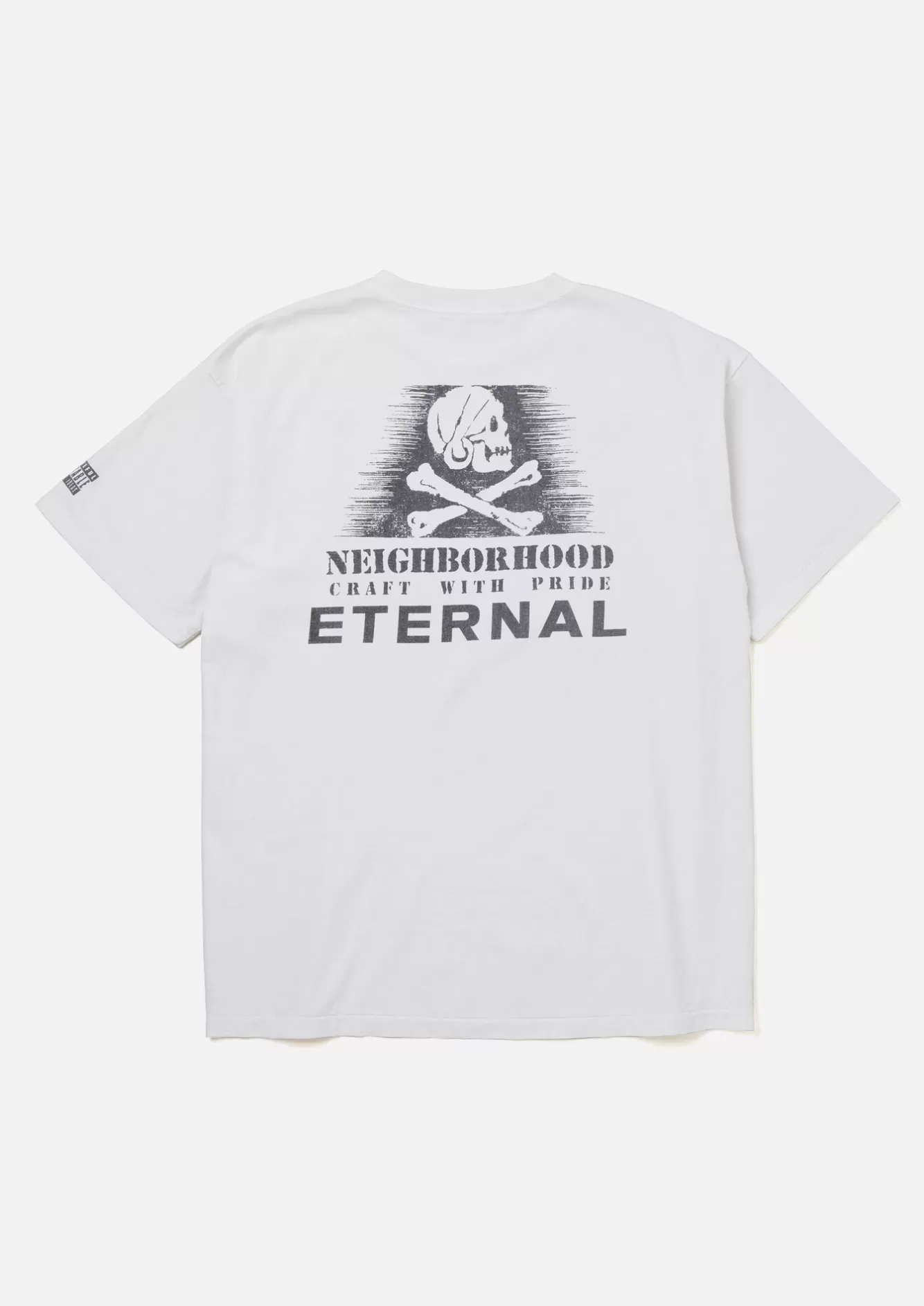 NEIGHBORHOOD Knit & Cut Sewn>Sthd_Ss Tee/Eternal White