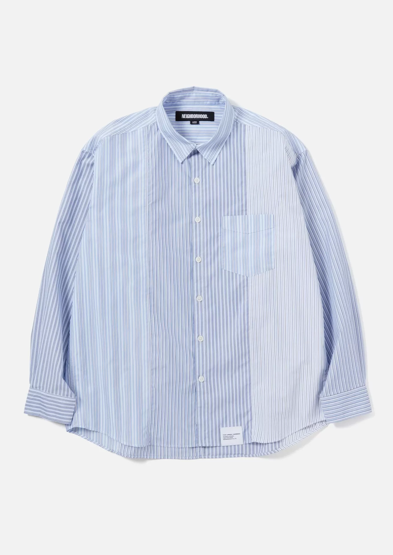 NEIGHBORHOOD Shirts>Stripe Shirt Ls