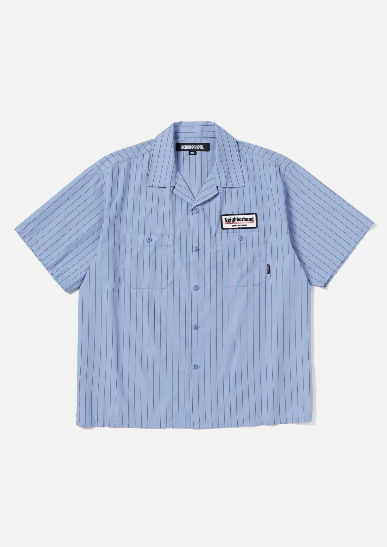 NEIGHBORHOOD Shirts>Stripe Work Shirt Ss