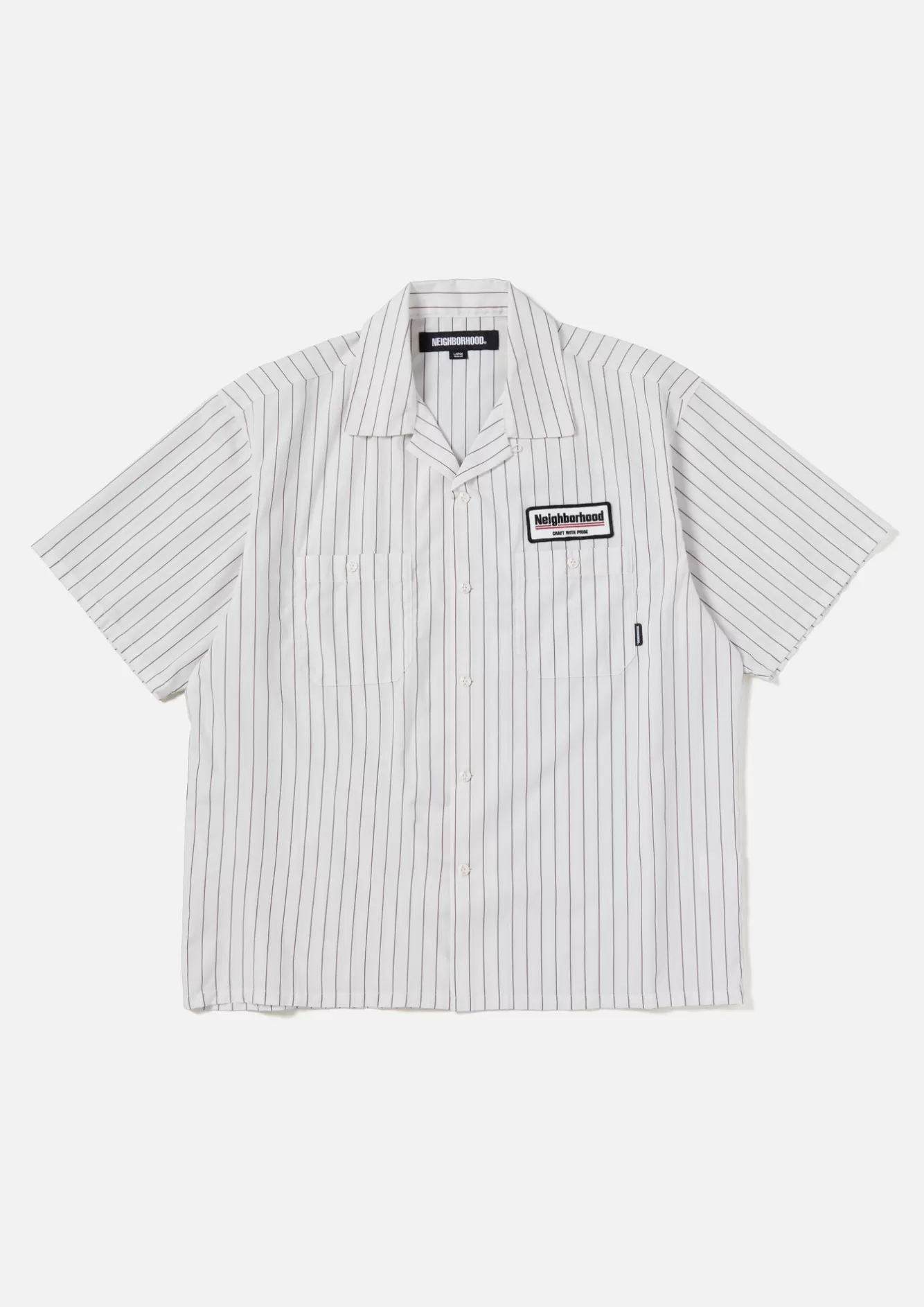 NEIGHBORHOOD Shirts>Stripe Work Shirt Ss